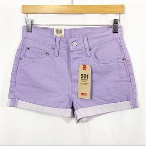 NEW Levi’s 501 Cuffed Hem Denim Jean Shorts